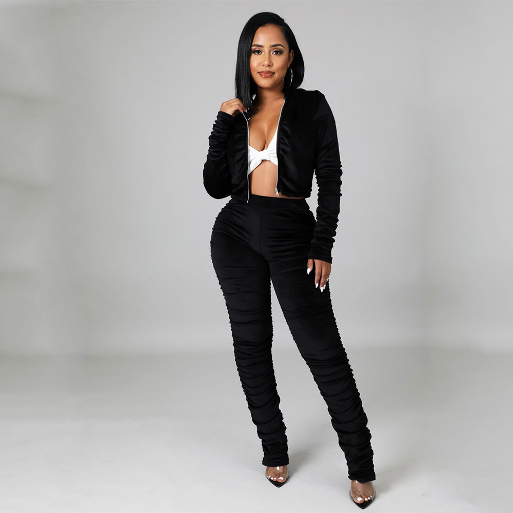 Damen Sportliches Zweiteiliges Set mit figurschmeichelndem Design Stalluxe