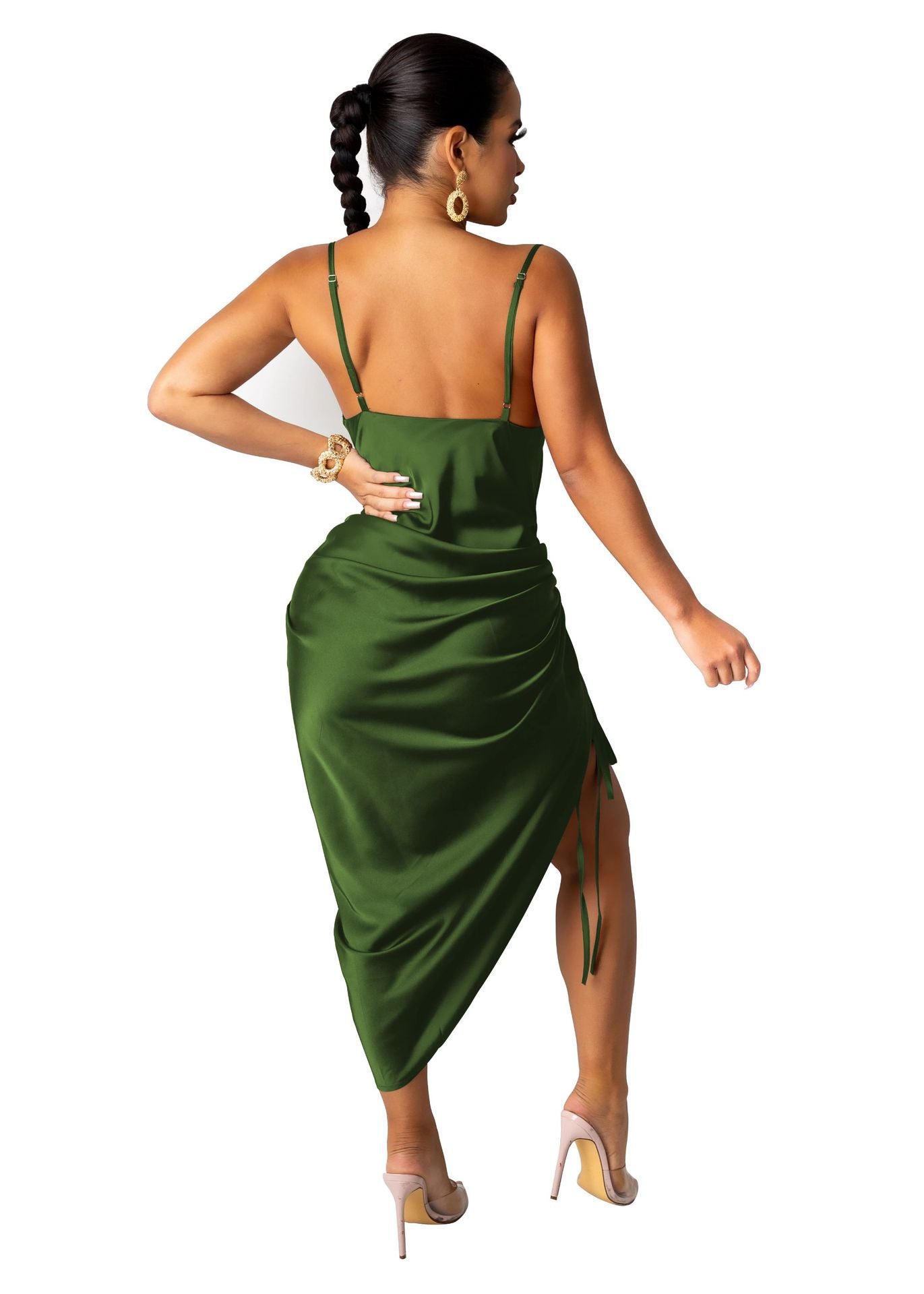 Damen modisches Wickelkleid Stalluxe