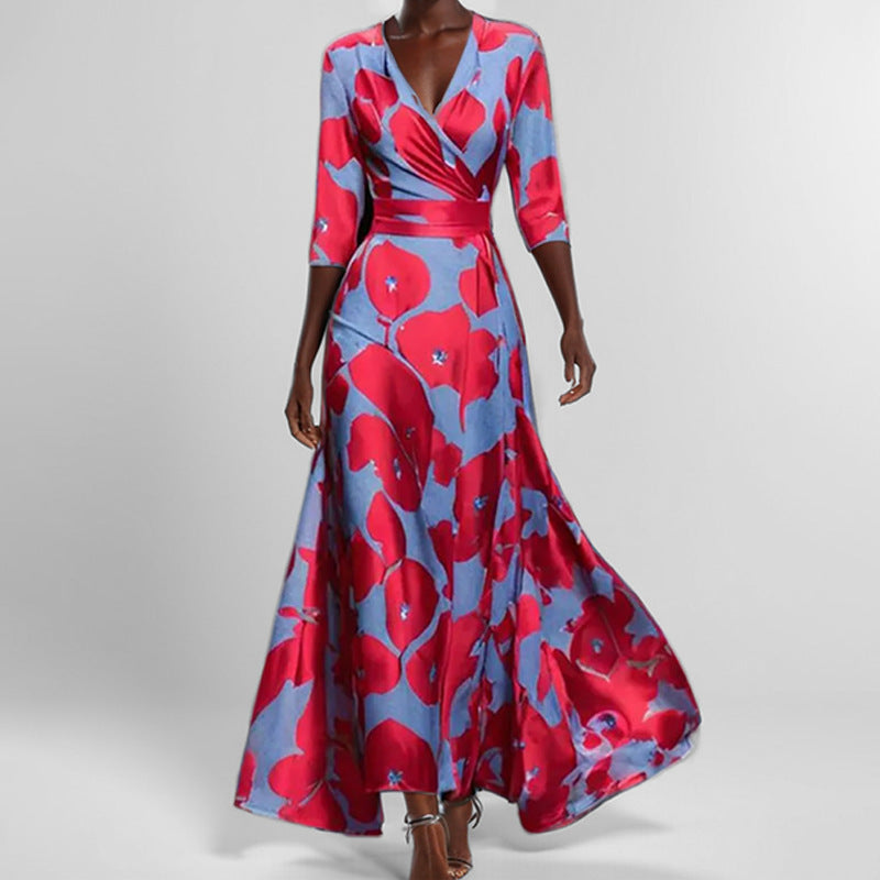 Damen Maxikleid mit floralem Design Stalluxe