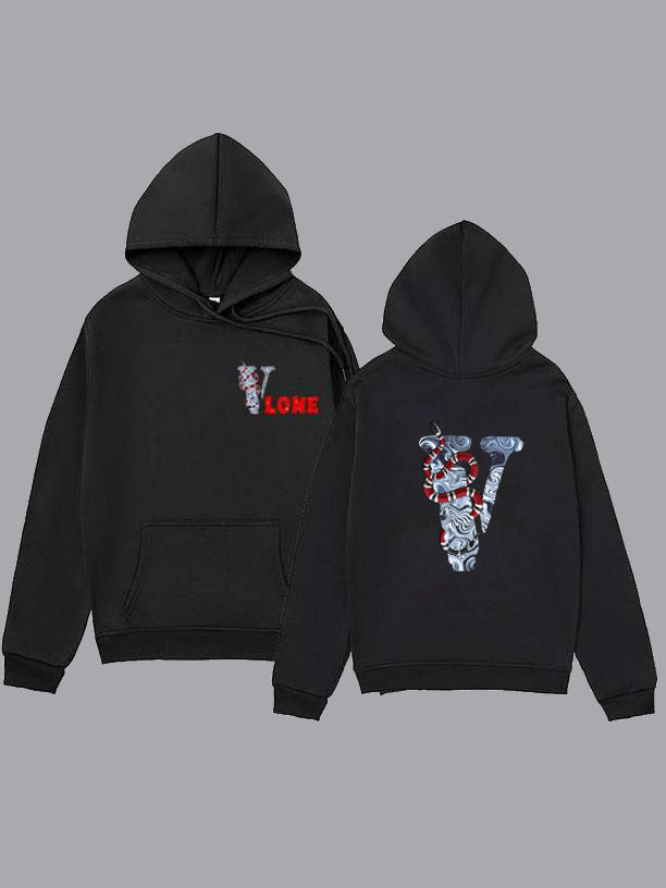 Damen Kapuzenpullover mit grafischem Statement und einzigartigem Muster Stalluxe
