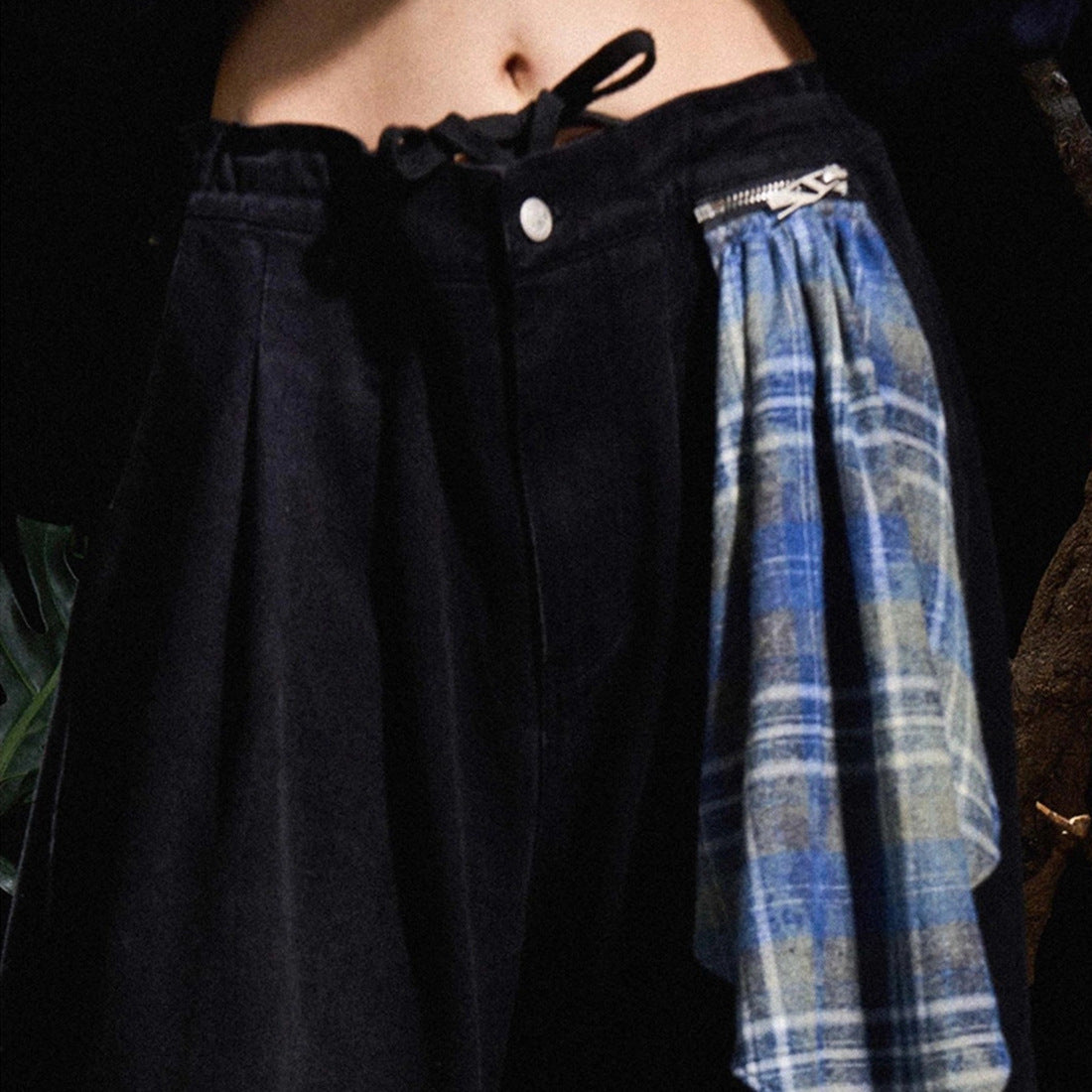 Damen Baggy Denim-Hose mit praktischem Tuch-Detail Stalluxe