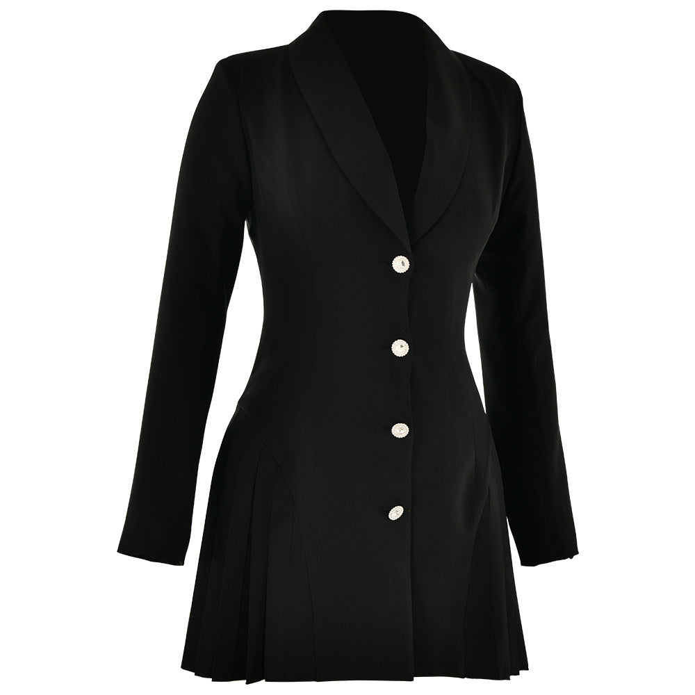 Damen Elegantes und figurbetontes Cocktailkleid mit tiefem V-Ausschnitt und Faltenwurf Stalluxe