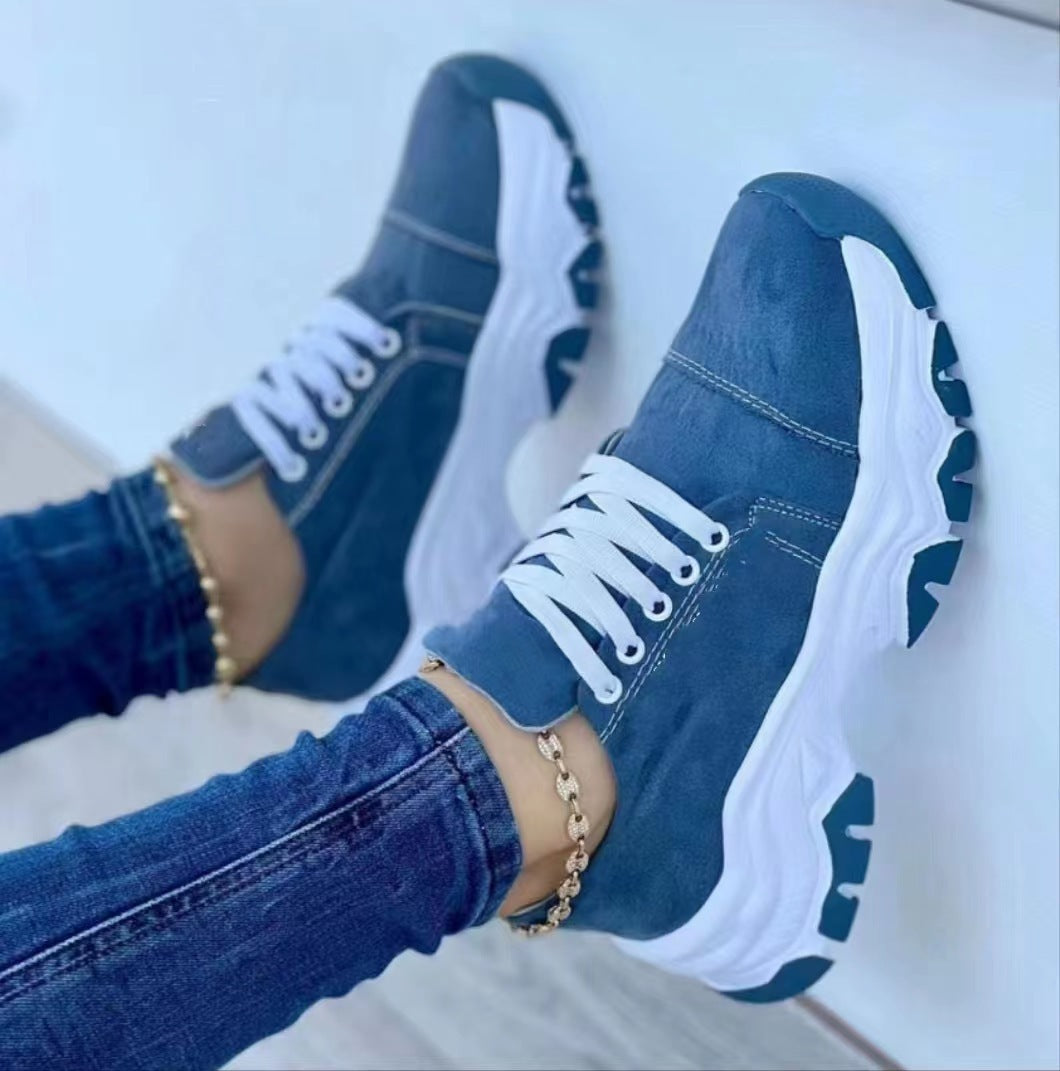 Damen Sportliche Chunky Sneakers mit luftiger Mesh-Oberfläche Stalluxe