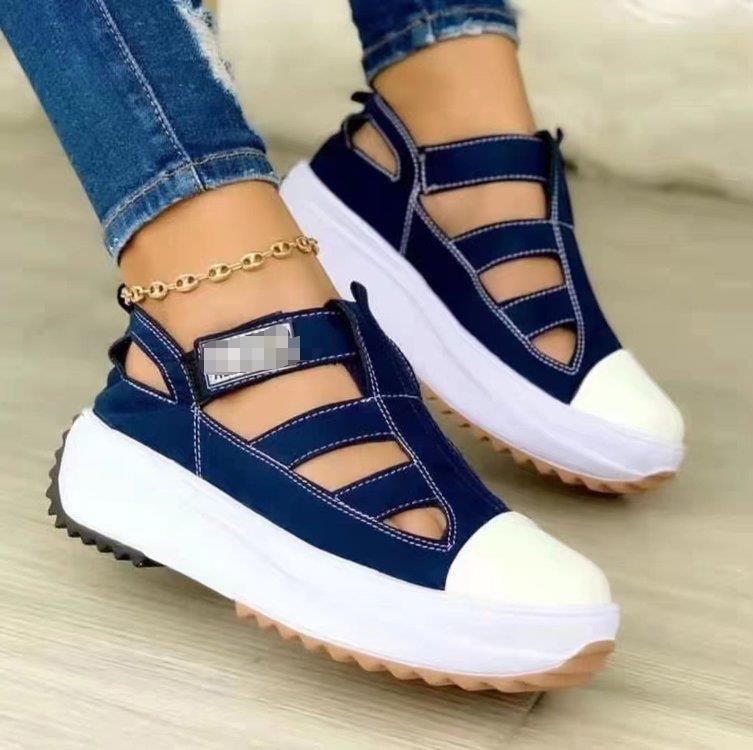 Damen trendige Slip-On Sneakers mit atmungsaktiver Oberflächenstruktur und rutschfester Sohle Stalluxe