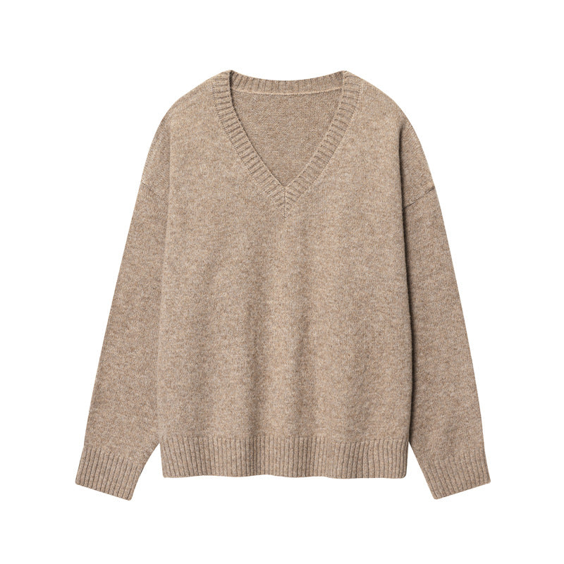 Damen V-Ausschnitt Pullover Stalluxe