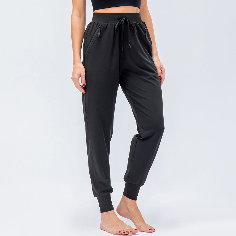 Damen sportive Jogginghose mit verstellbarem Bund und Seitentaschen Stalluxe