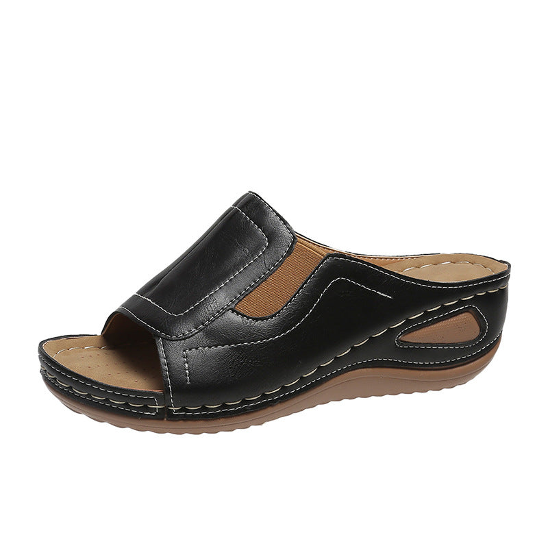 Damen Komfortable Clogs mit elastischen Einsätzen und anatomischem Fußbett Stalluxe