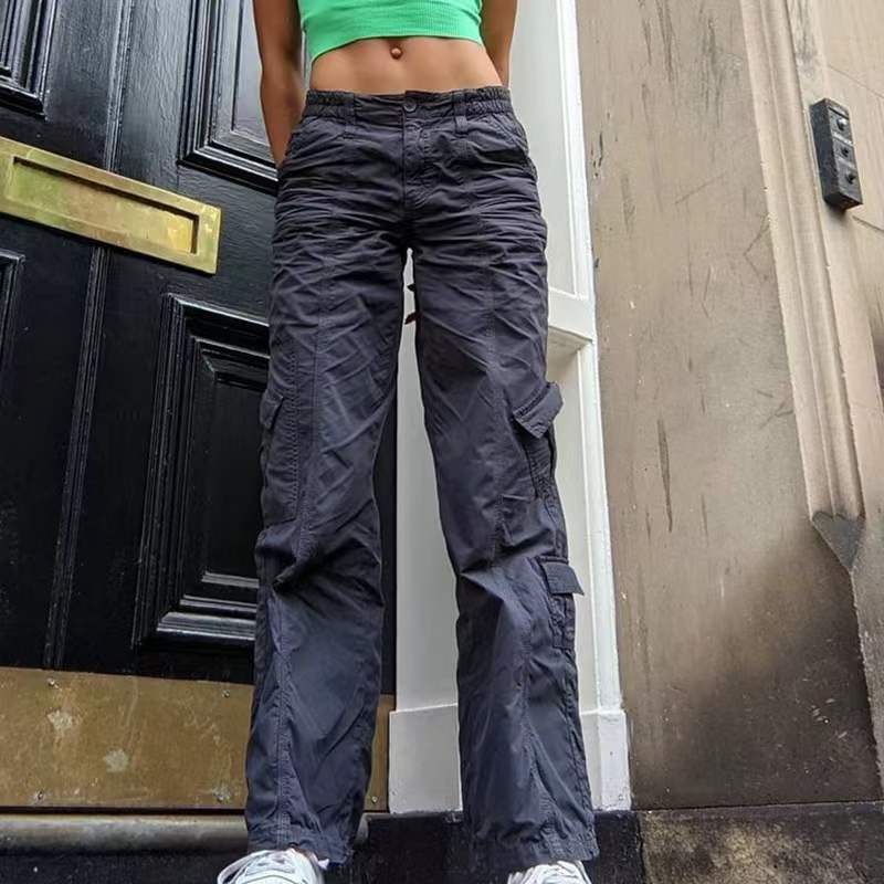 Damen Cargo-Hose mit weitem Schnitt und praktischen Seitentaschen Stalluxe