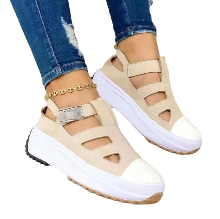 Damen trendige Slip-On Sneakers mit atmungsaktiver Oberflächenstruktur und rutschfester Sohle Stalluxe