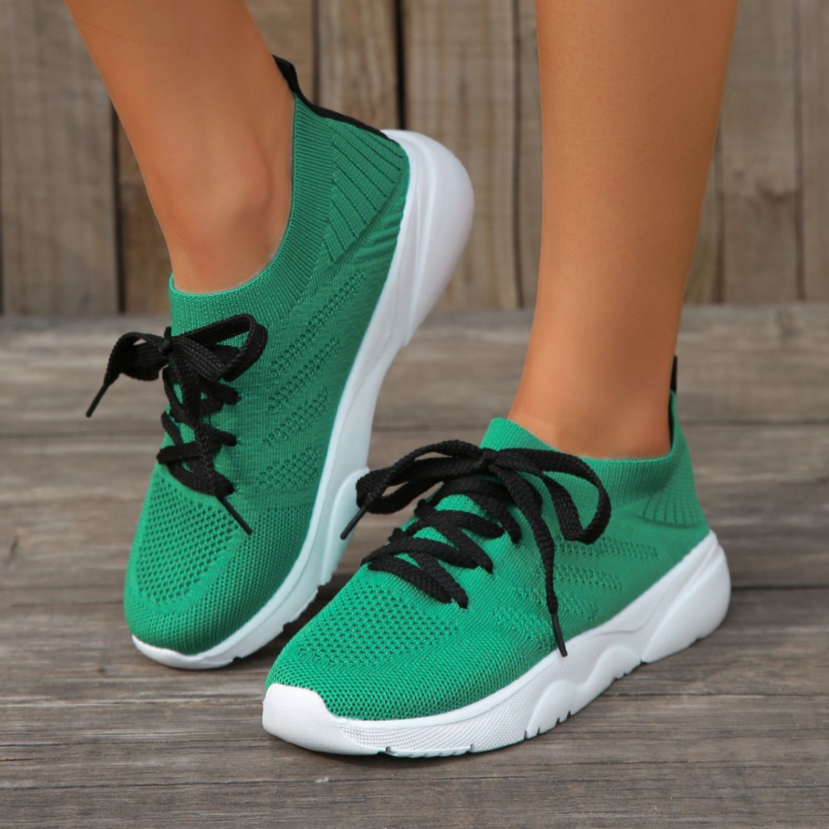 Damen Sportliche Sneakers mit atmungsaktivem Mesh-Obermaterial Stalluxe