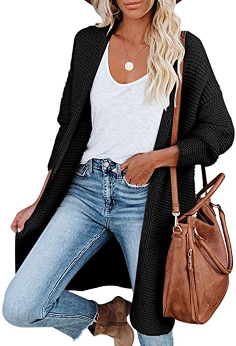 Damen Strickmantel Stalluxe