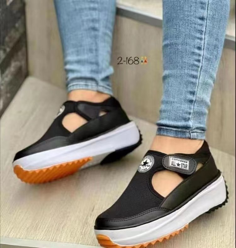 Damen trendige Slip-On Sneakers mit rutschfester Sohle und atmungsaktiver Mesh-Oberfläche Stalluxe