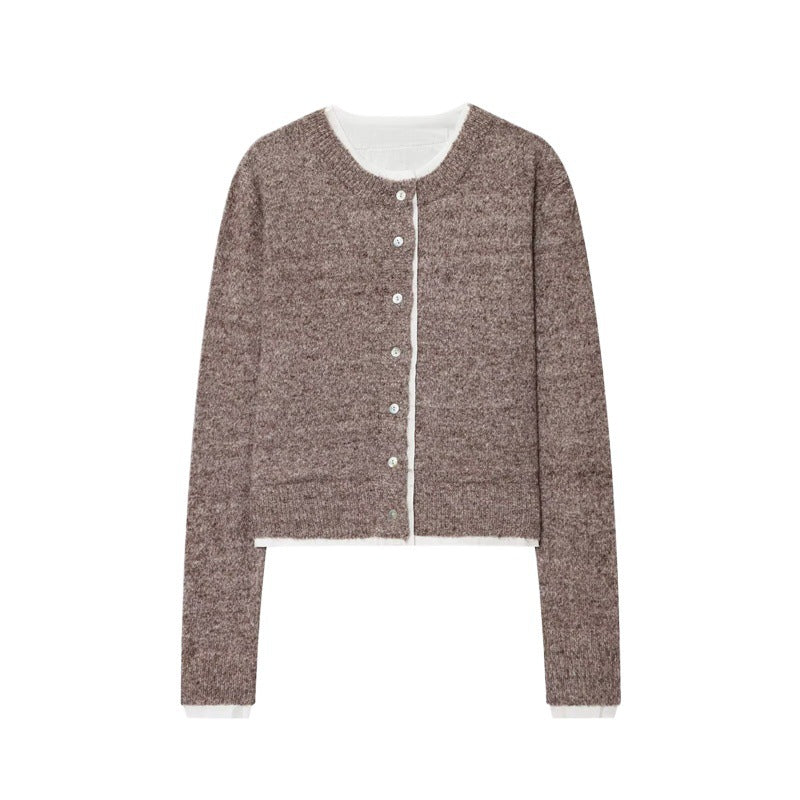 Damen modische Strickjacke mit feinem Knit-Design und eleganten Knopfdetails Stalluxe