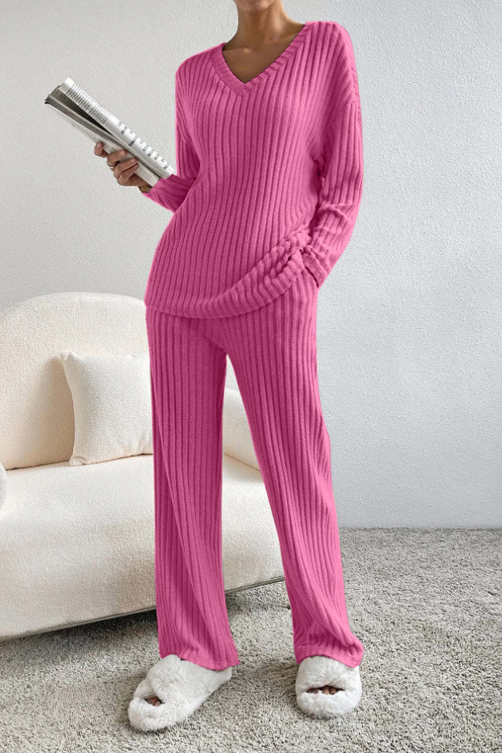 Damen gemütlicher Strickanzug Stalluxe