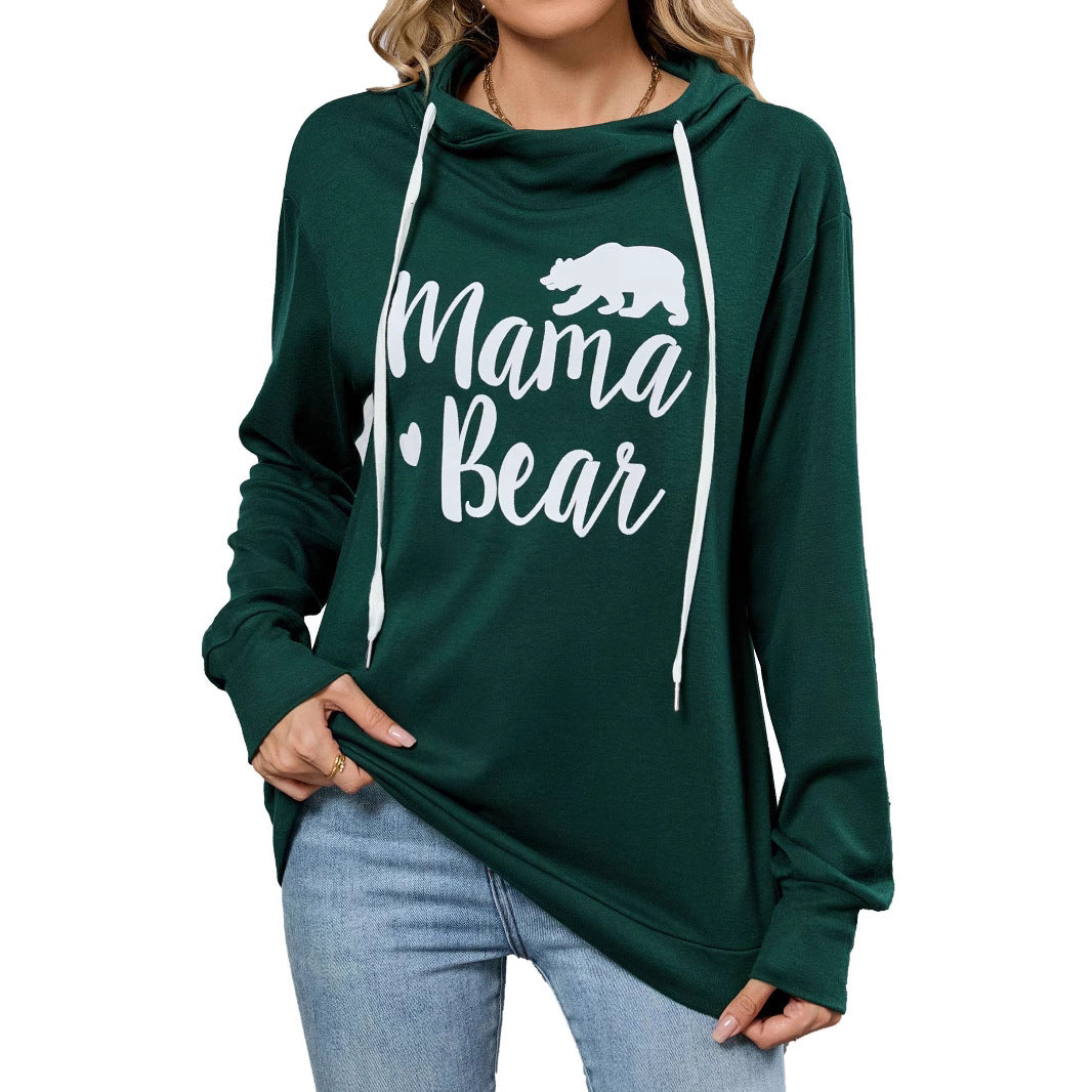 Damen lässiger Kapuzenpullover mit beschriftetem Design Stalluxe