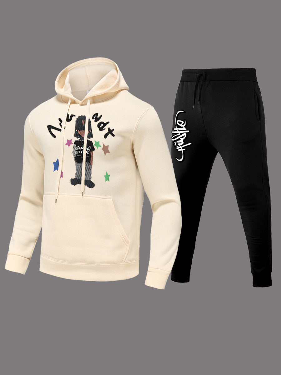 Damen Hoodie und Jogginghose Set mit kreativem Design Stalluxe