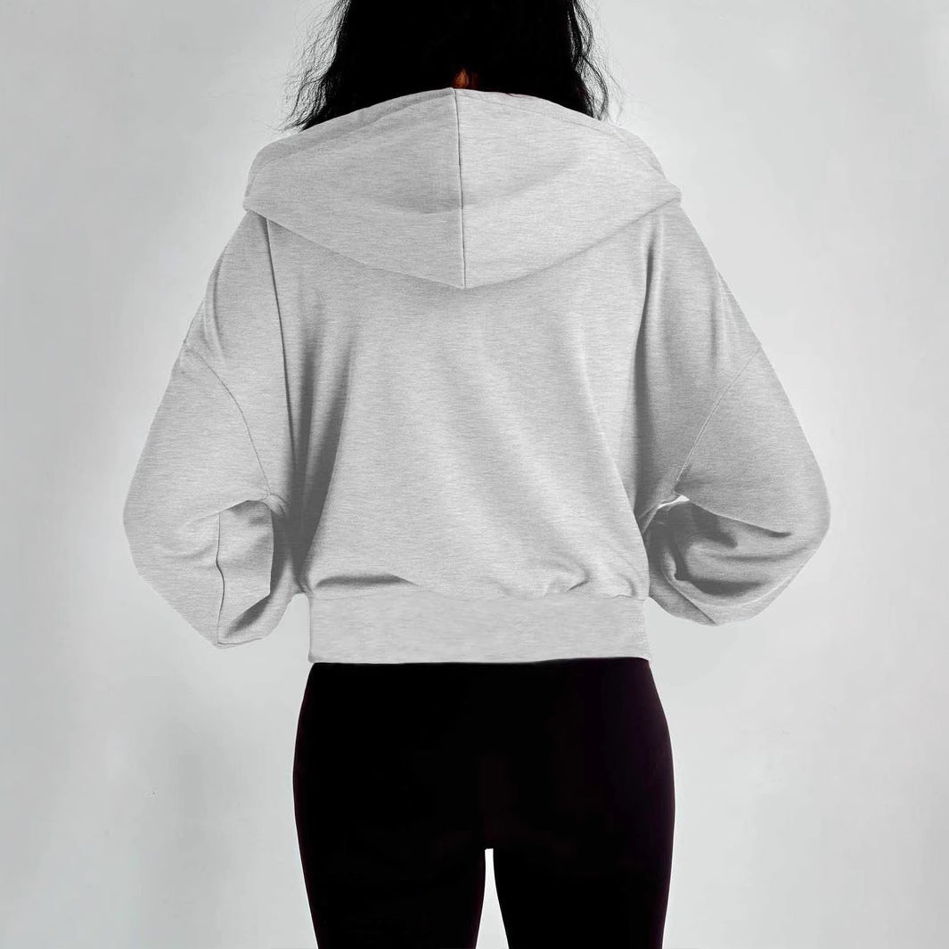 Damen modischer Kapuzenpullover mit lässigem Schnitt und praktischen Taschen Stalluxe