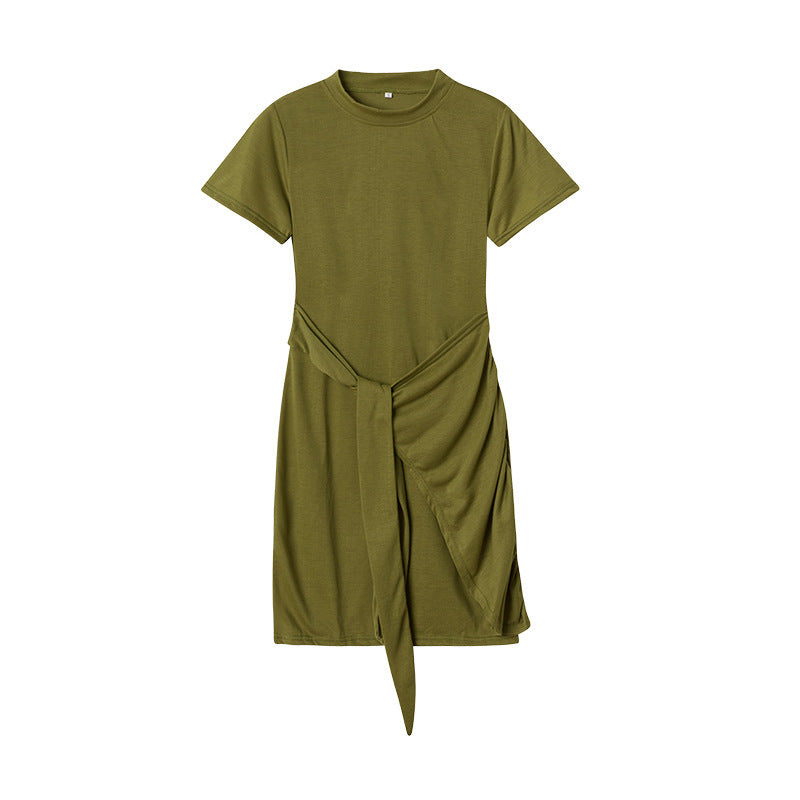 Damen Sommerliches Wickelkleid mit verspieltem Design und dekorativem Taillengürtel Stalluxe