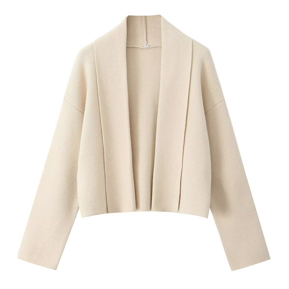Damen lässige Strickjacke mit offenem Design und V-Ausschnitt Stalluxe