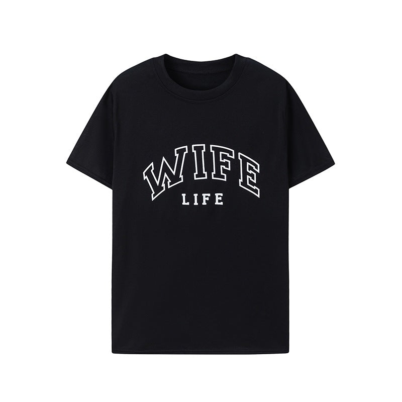 Damen T-Shirt mit auffälligem Schriftzug und lässigem Schnitt Stalluxe