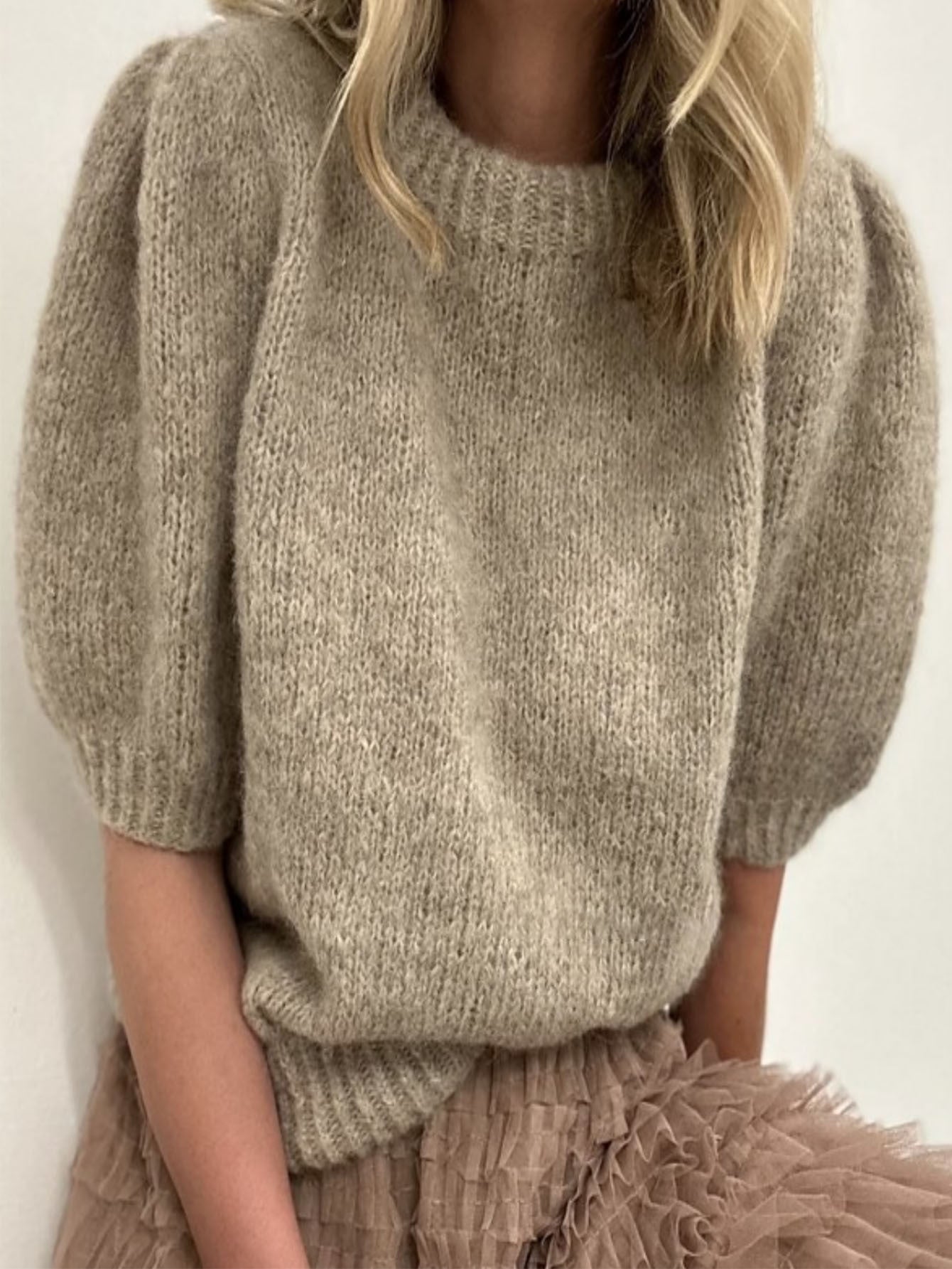 Damen Pullover mit Puffärmeln und weichem Strick Stalluxe