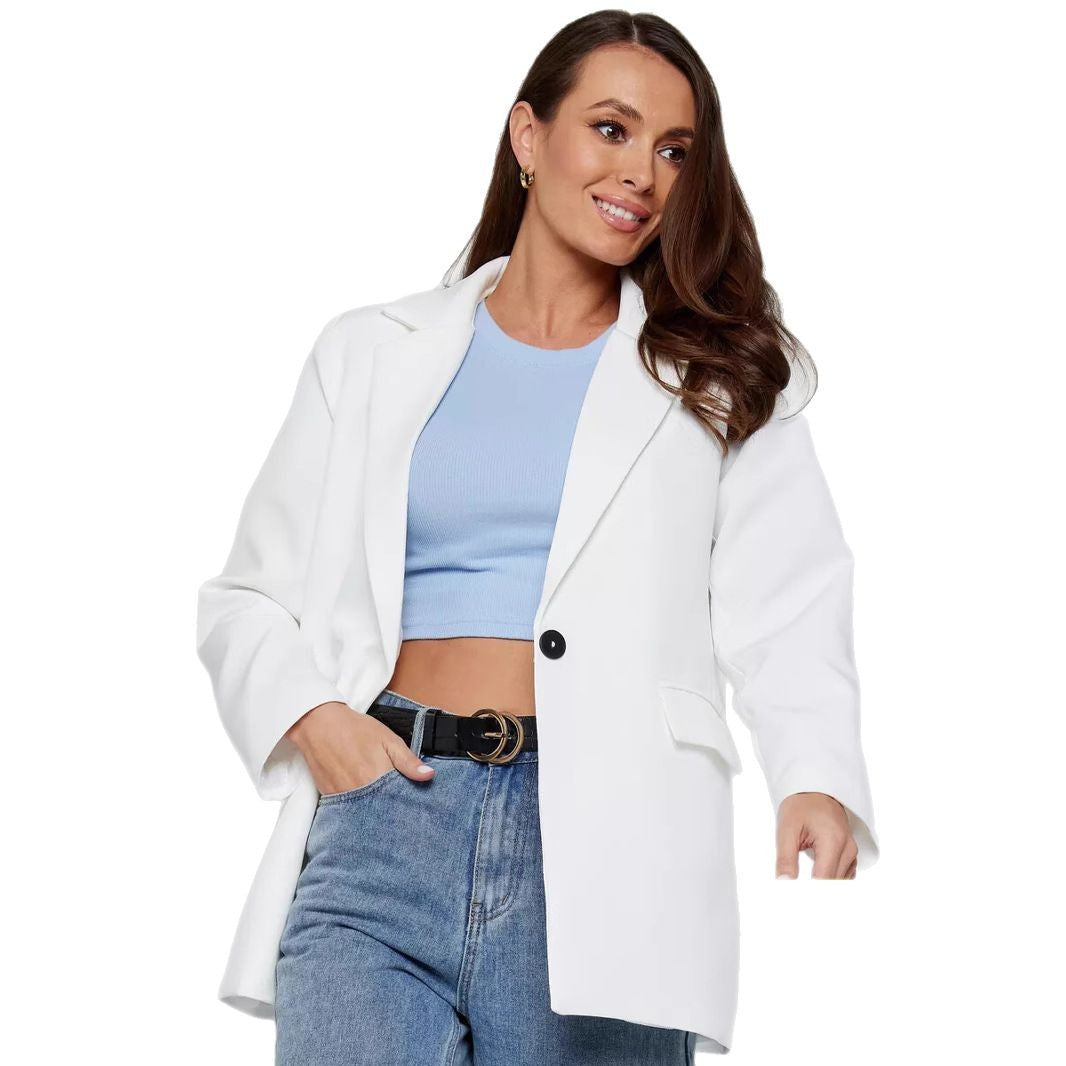 Damen eleganter, lässiger Blazer mit angesagtem Oversized-Schnitt Stalluxe