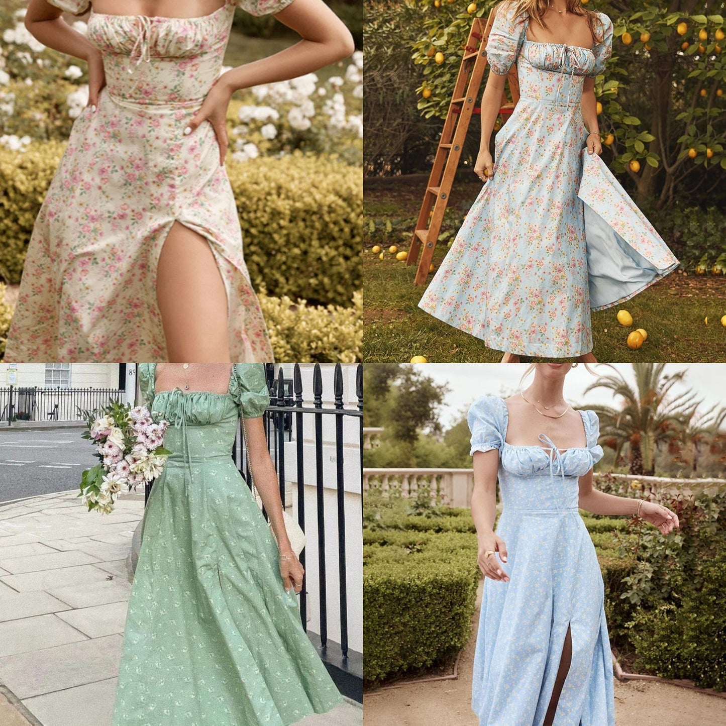 Damen Blumenkleid Stalluxe