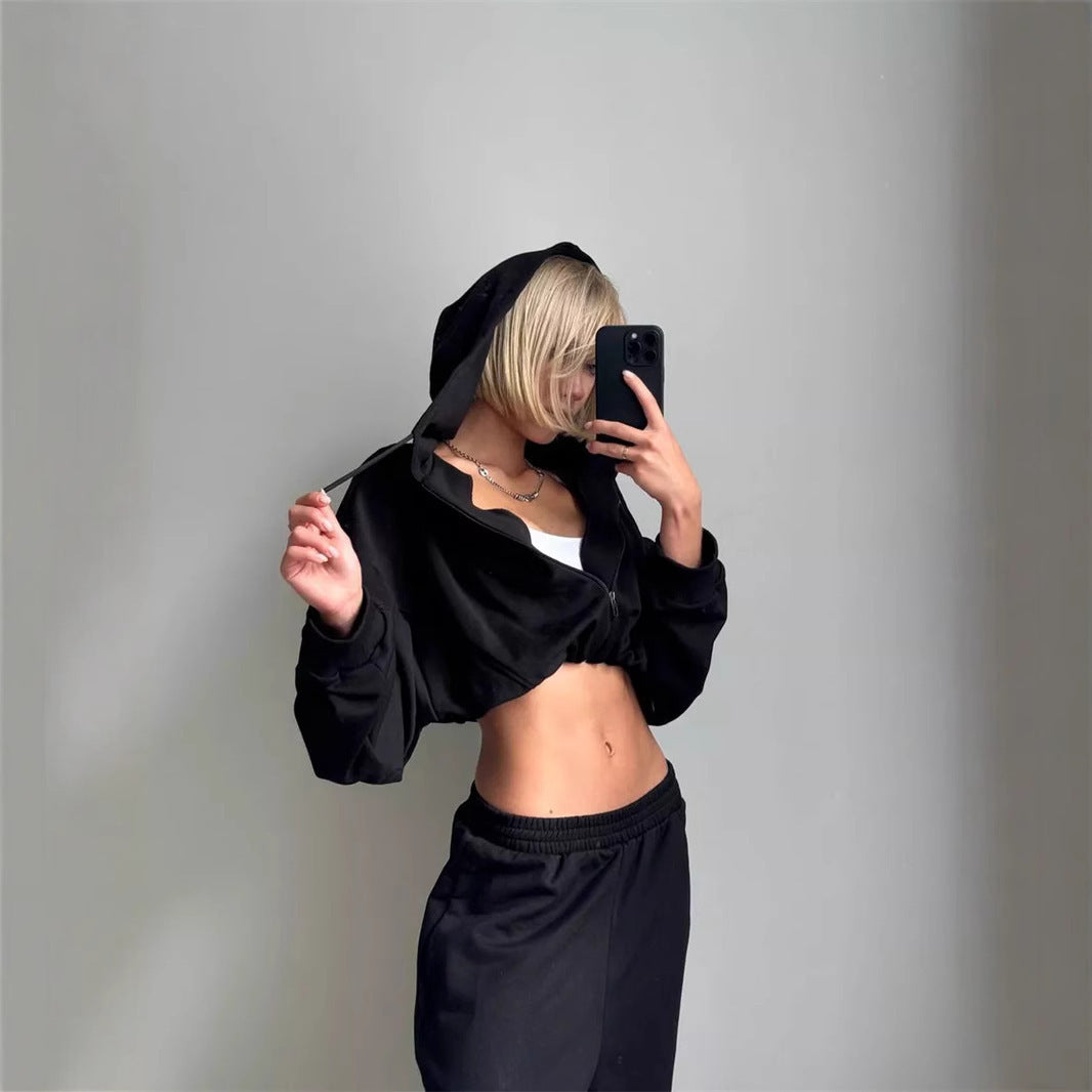 Damen lässiger Oversized Hoodie und weite Jogginghose Set Stalluxe