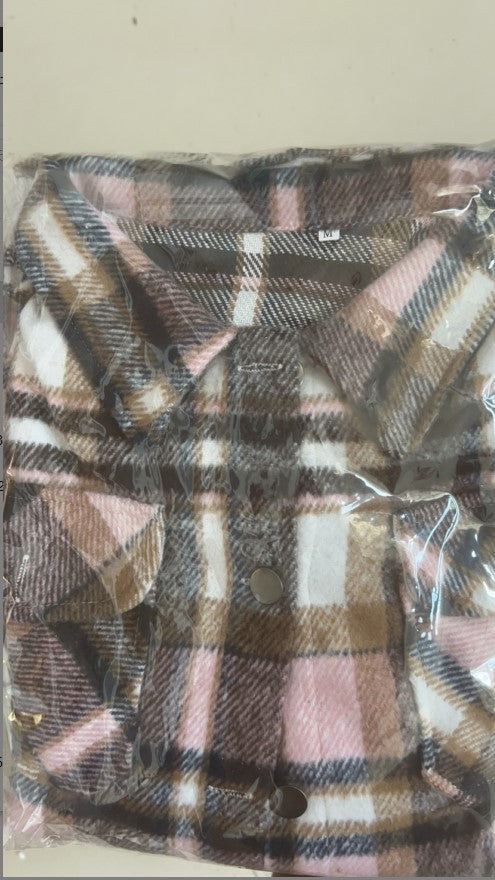 Damen Karierter Flanellhemdjacke mit übergroßem Schnitt Stalluxe