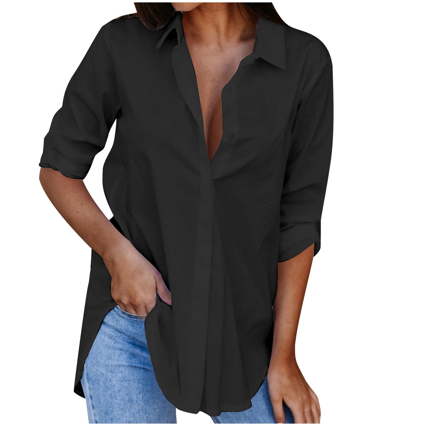 Damen elegante Bluse mit lässigem Schnitt und zeitlosem Design Stalluxe