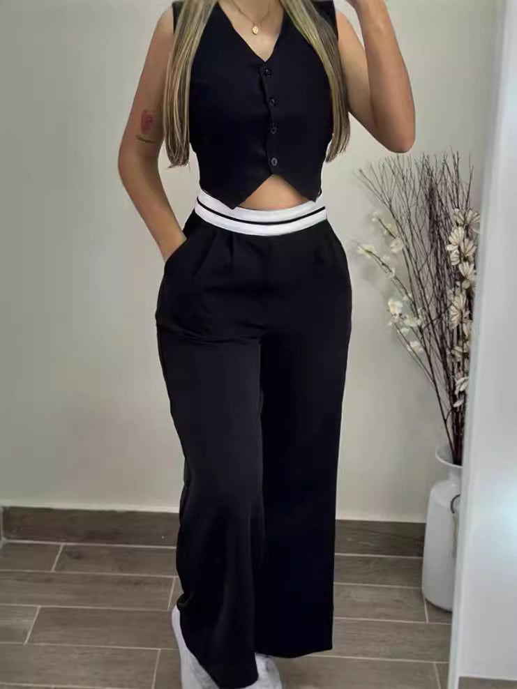 Damen Zweiteiliges Set mit tailliertem Blazer und schicker Hose Stalluxe