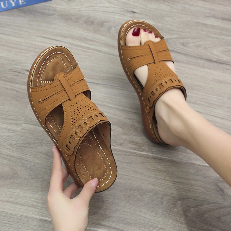 Damen elegante Komfortsandalen mit atmungsaktivem Obermaterial Stalluxe