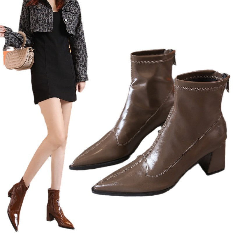 Damen Modische Stiefel im klassischen Design Stalluxe