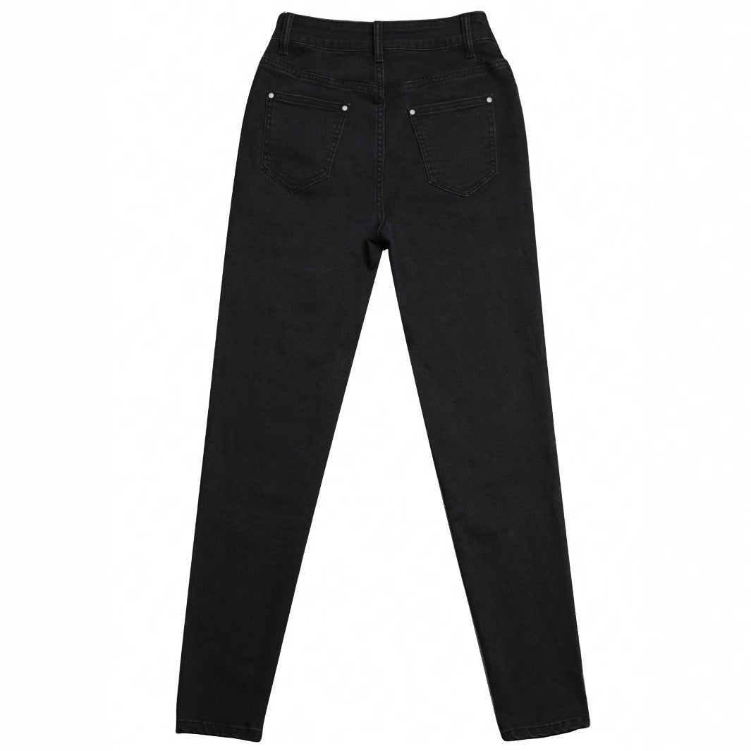 Damen Skinny-Jeans mit hoher Taille und körpernaher Passform Stalluxe