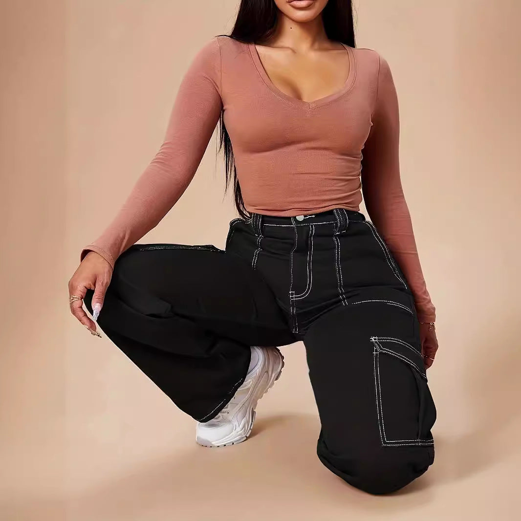 Damen Cargo-Hose mit praktischen Taschen und angesagtem Schnitt Stalluxe