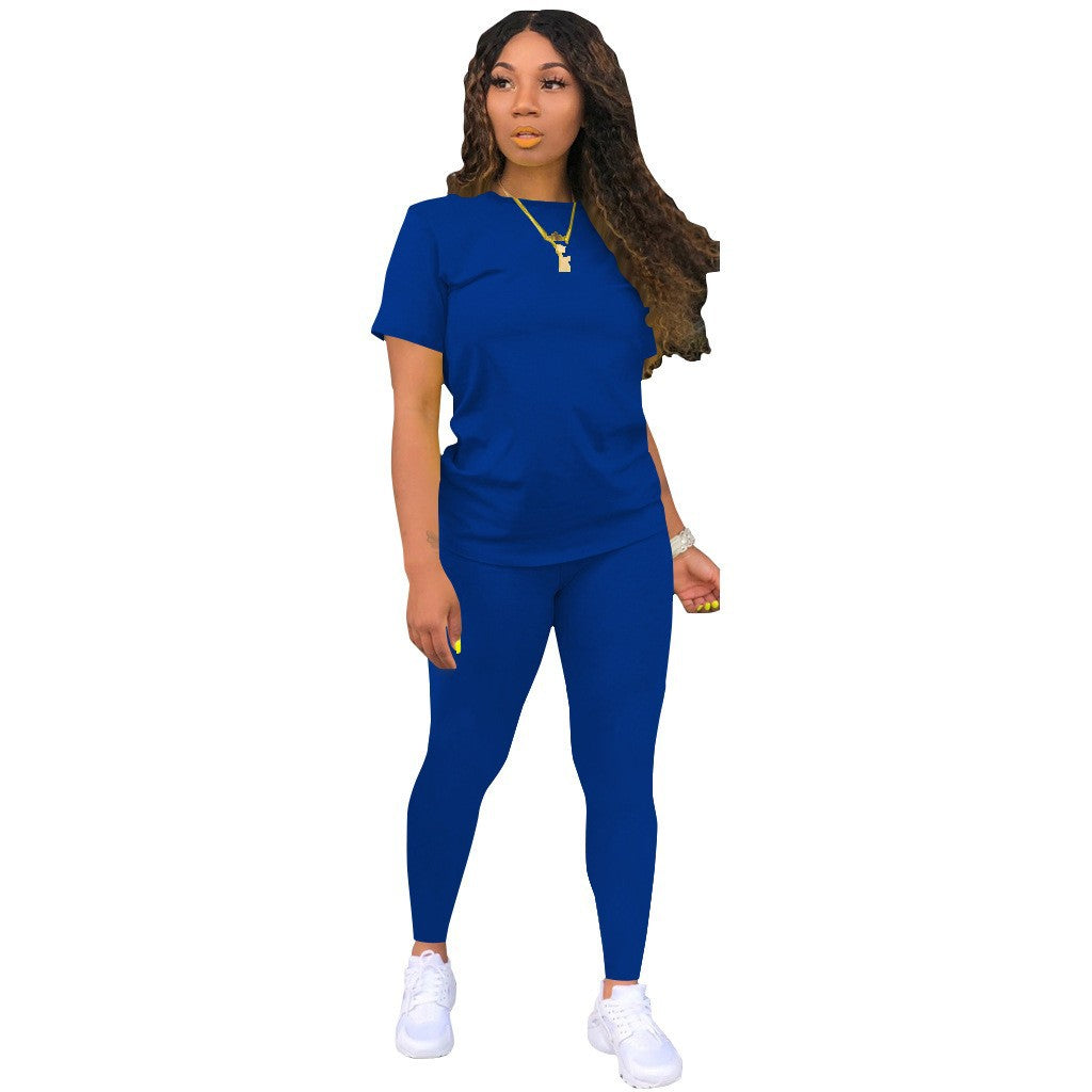 Damen Sportset mit T-Shirt und Leggings Stalluxe