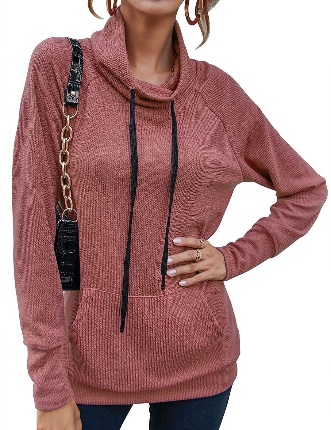 Damen modischer Kapuzensweater mit praktischen Taschen und ergonomischem Schnitt Stalluxe
