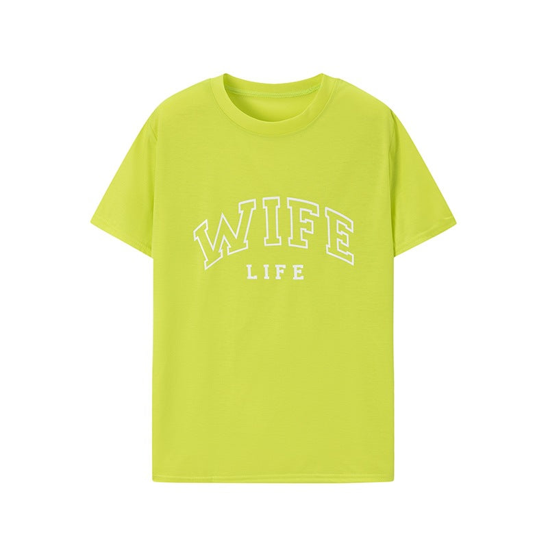 Damen T-Shirt mit auffälligem Schriftzug und lässigem Schnitt Stalluxe