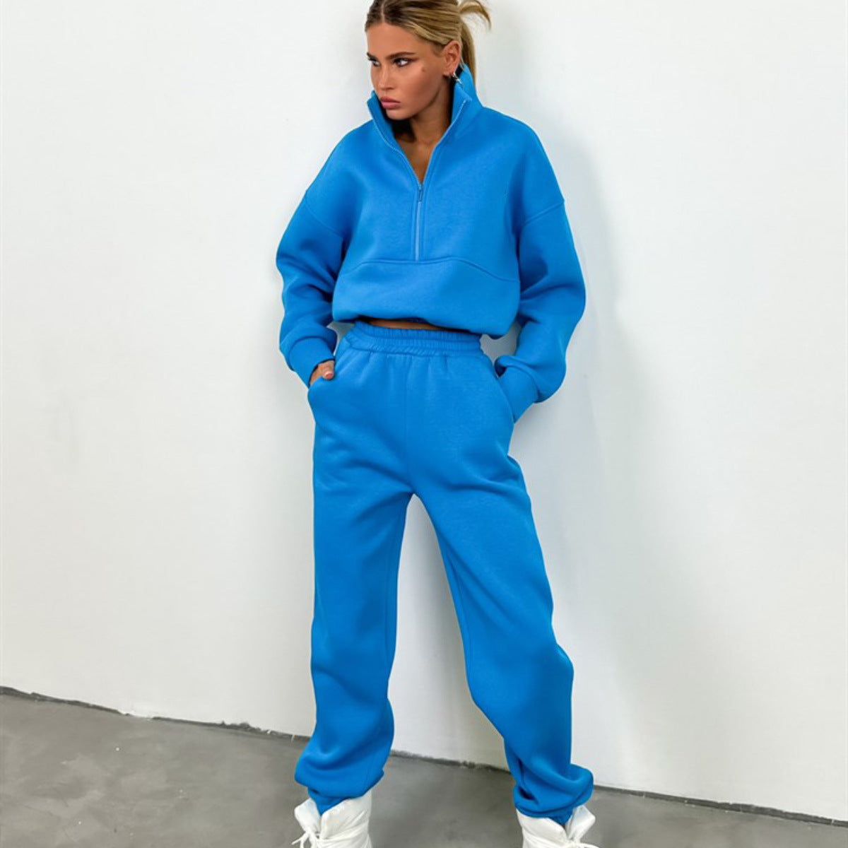 Damen sportlicher Hoodie und Jogginghose Set Stalluxe