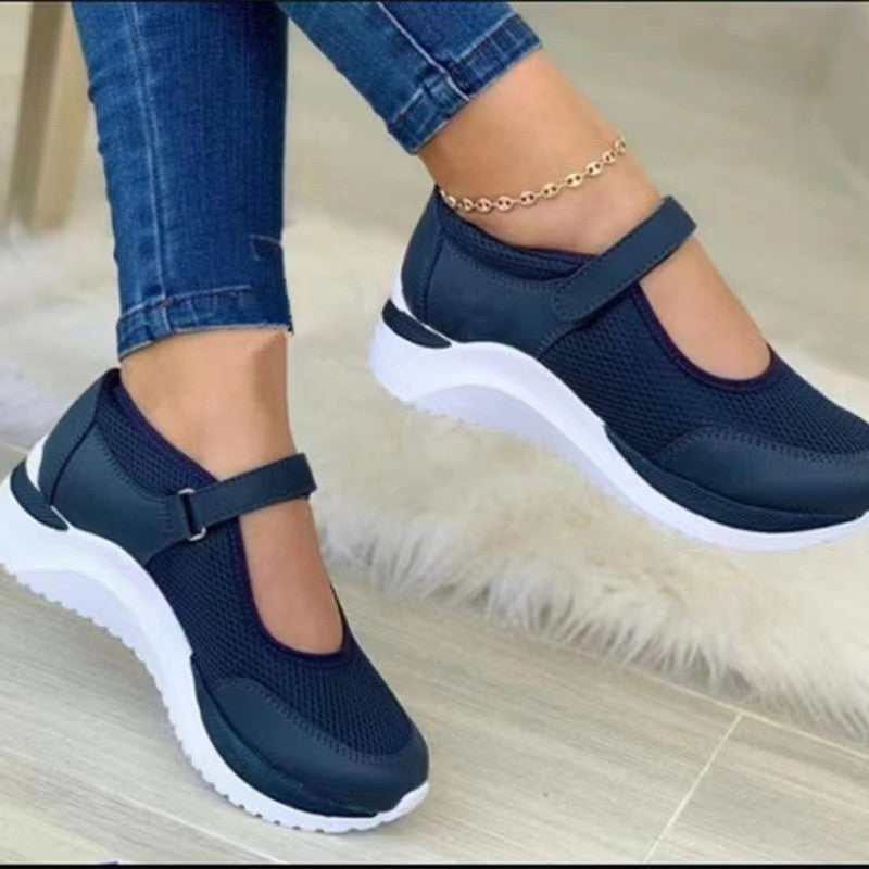 Damen Sportliche Freizeitschuhe mit atmungsaktivem Obermaterial und verstellbarem Riemensystem Stalluxe