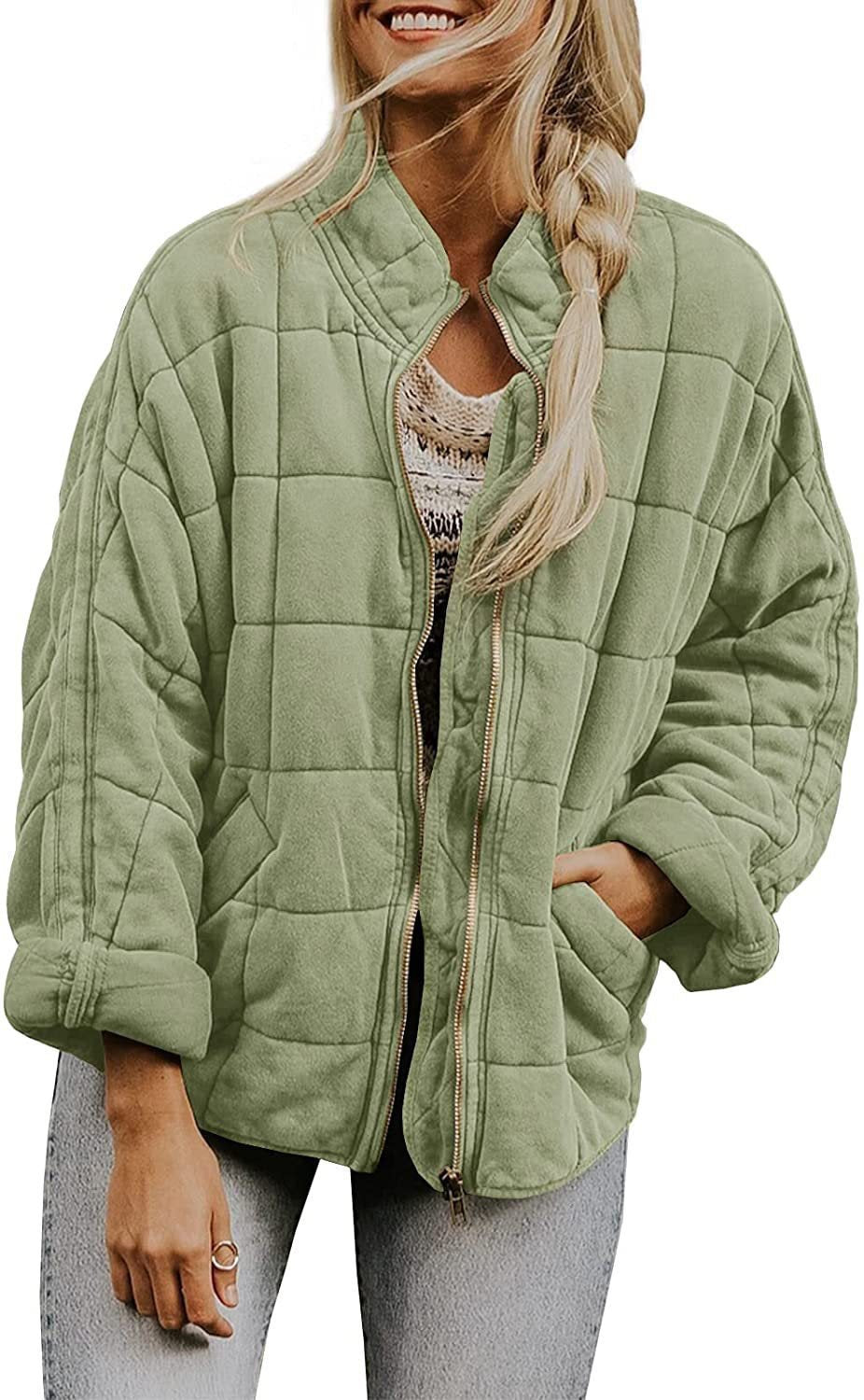 Damen Steppjacke mit hochschließendem Kragen und praktischen Tasche Stalluxe