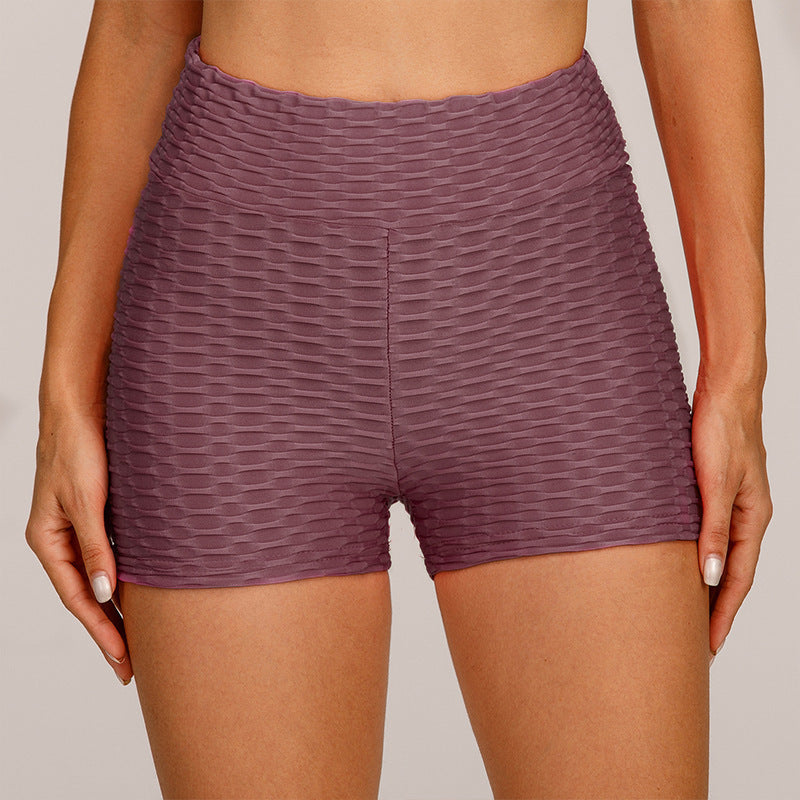 Damen Kompressionssportshorts mit strukturierter Oberfläche und hohem Bund Stalluxe