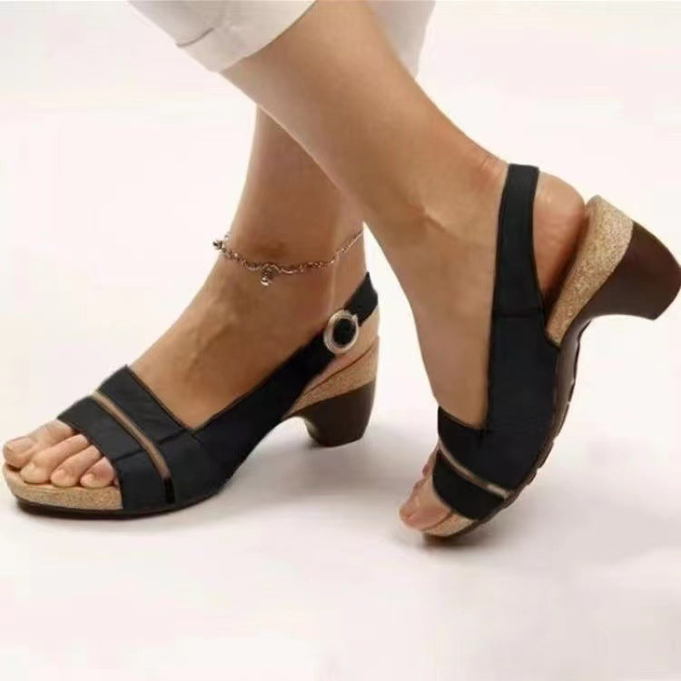 Damen Komfortable Slingback Sandalen mit ergonomischem Fußbett und stilvollem Akzent Stalluxe