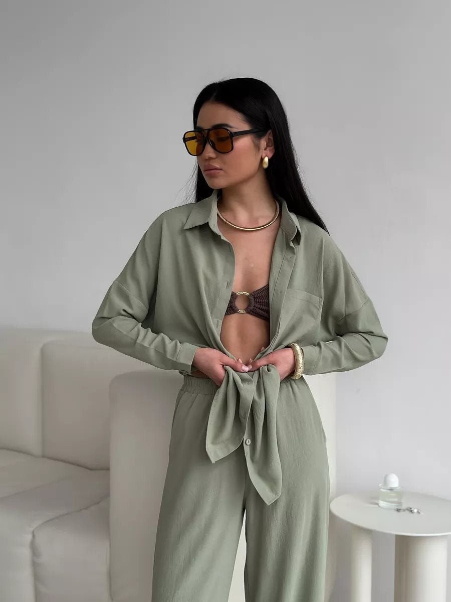 Damen lässige Bluse mit durchgehendem Knopfverschluss und Brusttasche Stalluxe