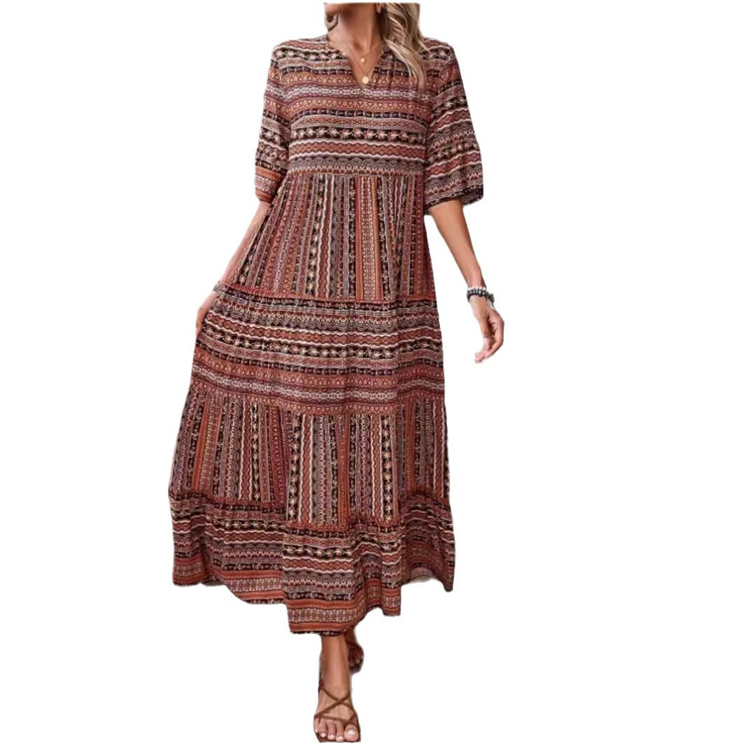 Damen Maxikleid im Ethno-Design Stalluxe