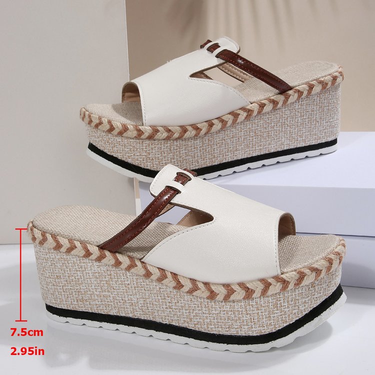 Damen Wedge-Pantoletten mit raffiniertem Design und gepolstertem Fußbett Stalluxe