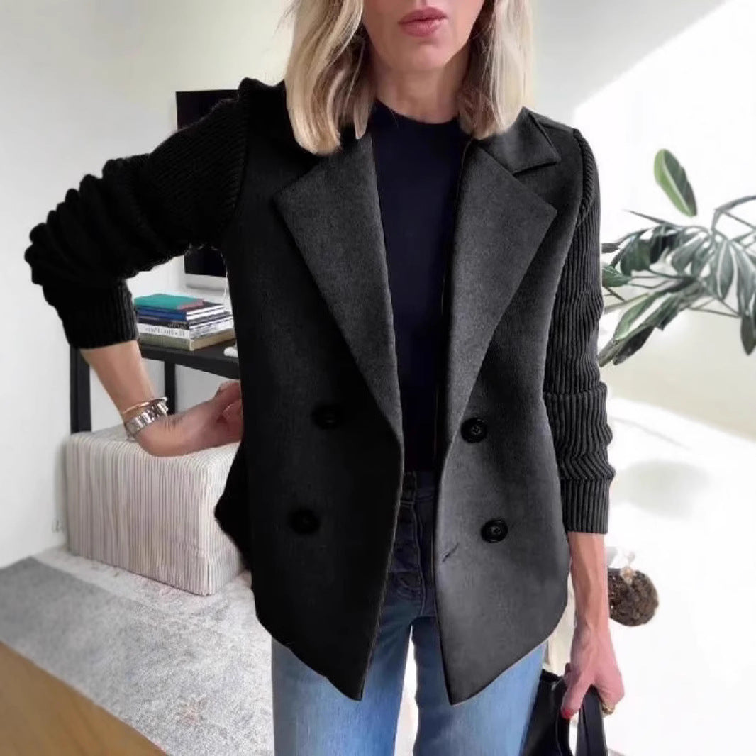 Damen Modischer Oversized-Blazer mit Doppelreihe Stalluxe