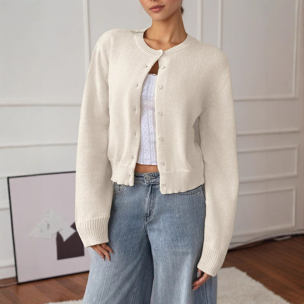Damen Strickjacke mit Knopfdetails und lässigem Schnitt Stalluxe