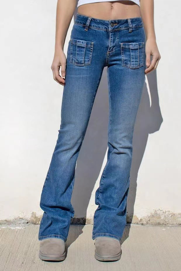 Damen Bootcut Jeans mit praktischen Taschen Stalluxe