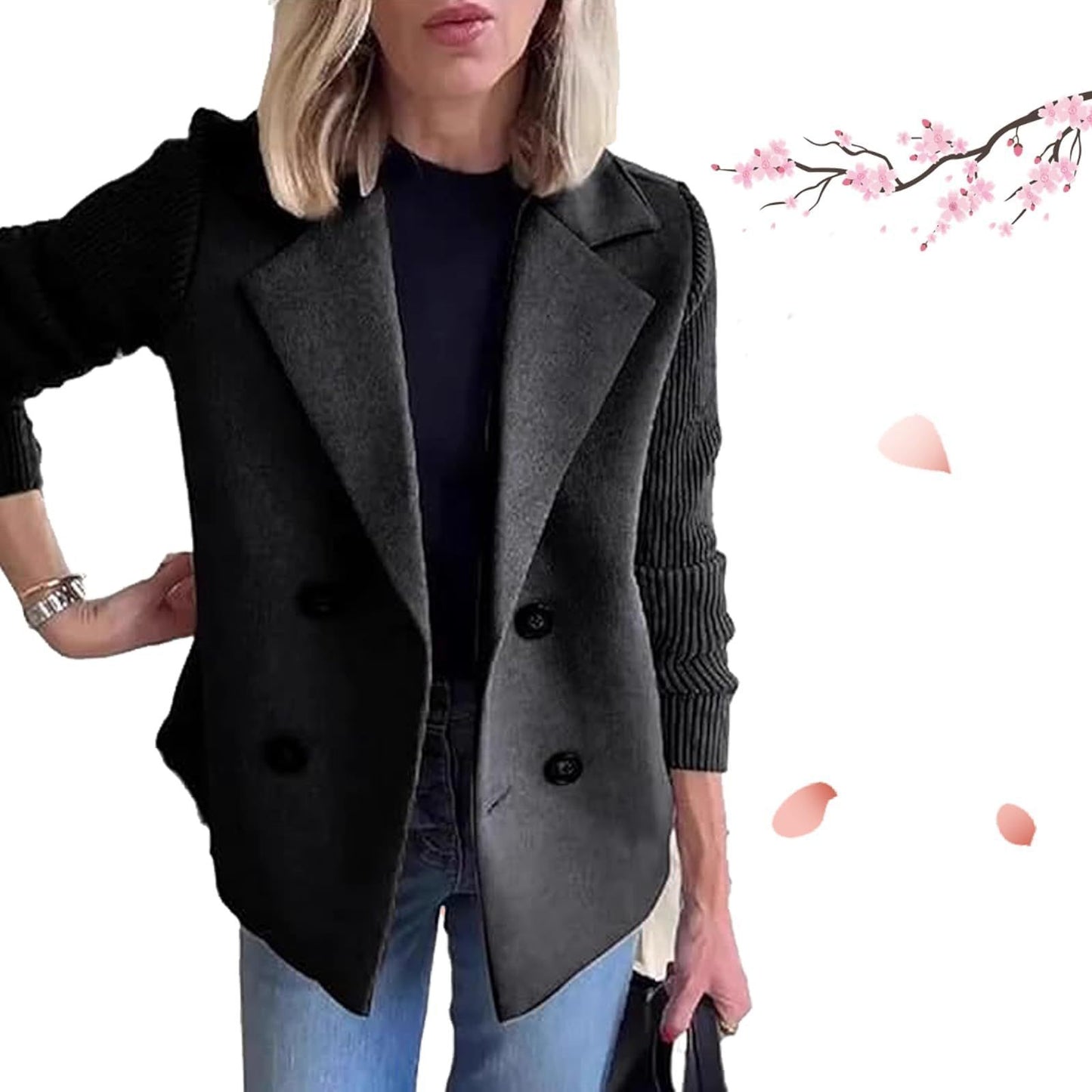 Damen modische Überwurfjacke Stalluxe